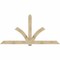 Ekena Millwork Redmond Rough Sawn Timber Gable Bracket, Douglas Fir, 108"W x 54"H x 4"D x 6"F, 12/12 Pitch GBW108X54X0406RED00RDF - alternate 1